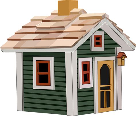 Cottage With Green Siding Clipart Free Download Transparent Png