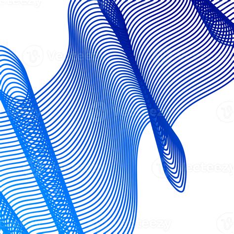 Blue Wavy Lines 25039275 Png
