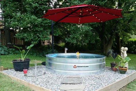 31 Clever Stock Tank Pool Designs And Ideas Stock Tank Pool Diy Backyard Pool Stock Tank