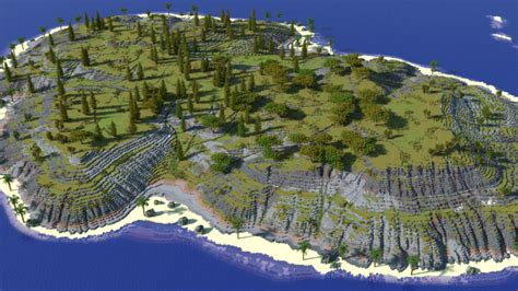 Custom Island Terrain Minecraft Map