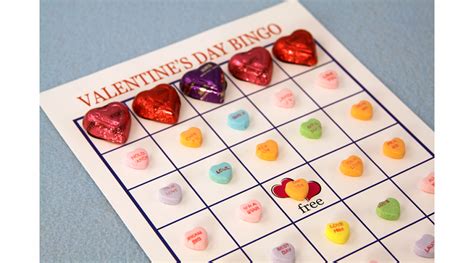 Valentine Card Design Blank Valentines Day Bingo Cards