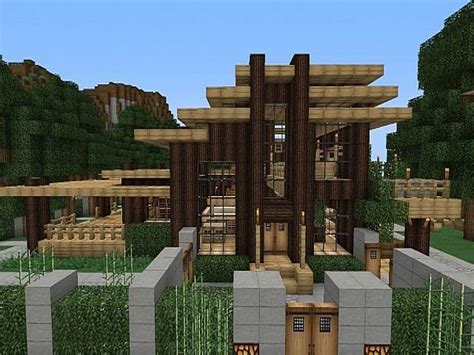 I'm juns who majored in. Modern Wood House Modern Wooden House Minecraft, wood modern house - Mexzhouse.com