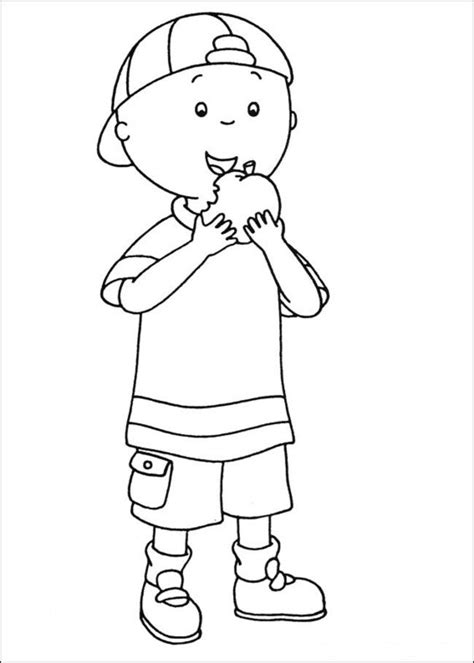 Caillou Coloring - Coloring Home