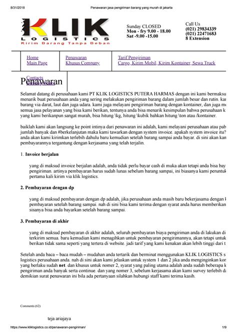Tujuan dibuat surat penawaran ini. Surat Penawaran Jasa Ekspedisi | Jasa Ekspedisi Cargo ...