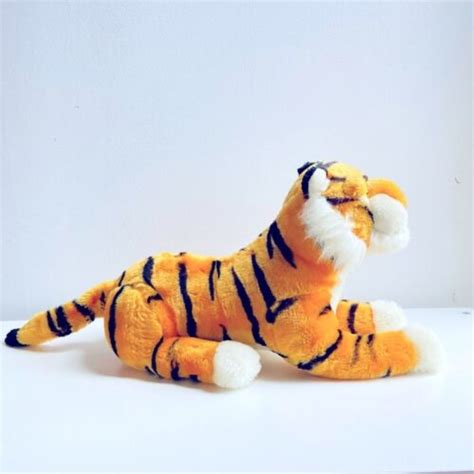 Vintage 90s Disney Toy Plush Raja From Aladdin Tiger Stuffed Animal