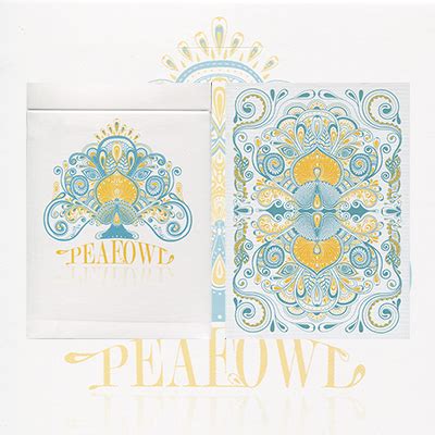 Peafowl Playing Cards Deck White