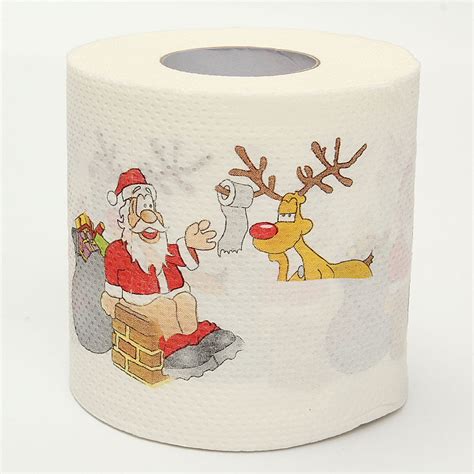 1 roll santa claus merry christmas toilet paper table living room bathroom tissue walmart canada