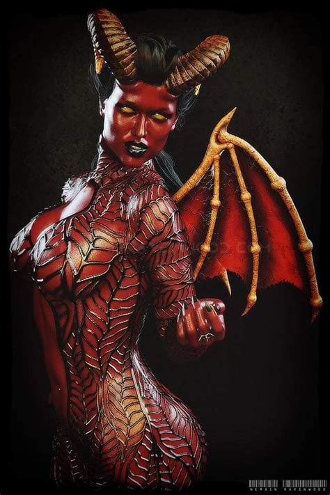 Redskull S Page Demon Art Dark Fantasy Art Fantasy Art Women