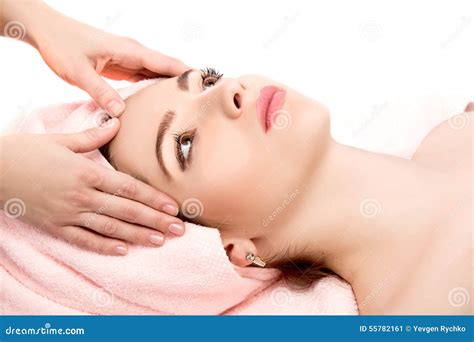 Woman Receiving Spa Stock Image Image Of Caucasian Cosmetic 55782161
