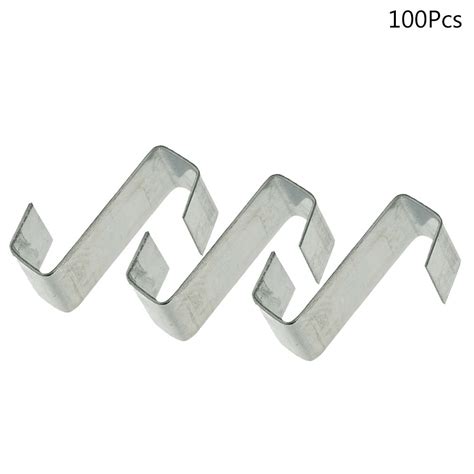 Papaba Z Type Fixing Clips100pcs Z Type Metal Glazing Greenhouse Glass