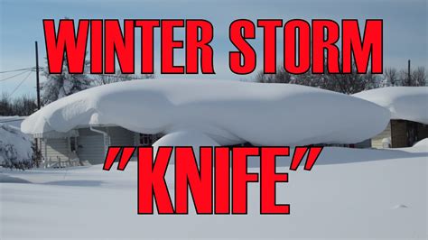 Winter Storm Knife Buffalo Ny Lake Effect Snow Experience Youtube