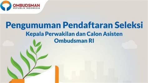 Daftar gratis dan dapatkan bonus ebook rangkuman materi tes skd cpns Daftar Formasi CPNS 2019 Ombudsman Republik Indonesia ...