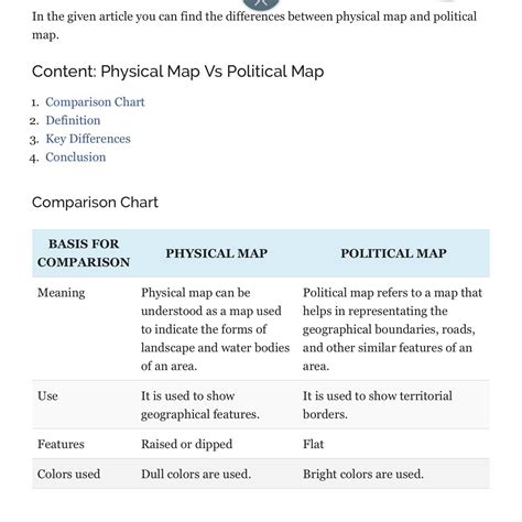Difference Between Political Map And Physical Map Vrogue Co