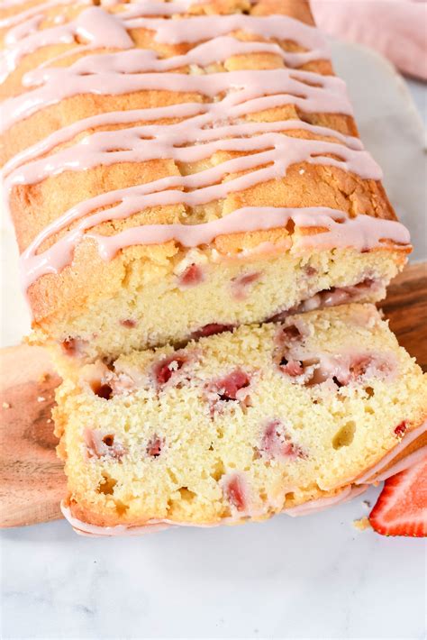 Strawberry Bread With Cream Cheese Glaze 4 Sons R Us