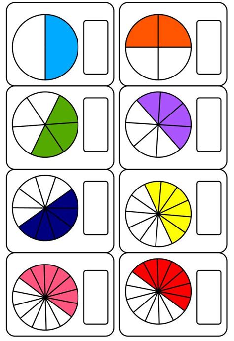 Fichas Ejercicios De Fracciones Con Figuras 5 Imagenes Educativas