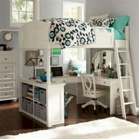 Girlsbedroom Loft Beds For Teens Bunk Bed With Desk Girls Loft Bed