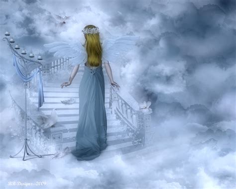 Angel On The Staircase To Heaven Art Id
