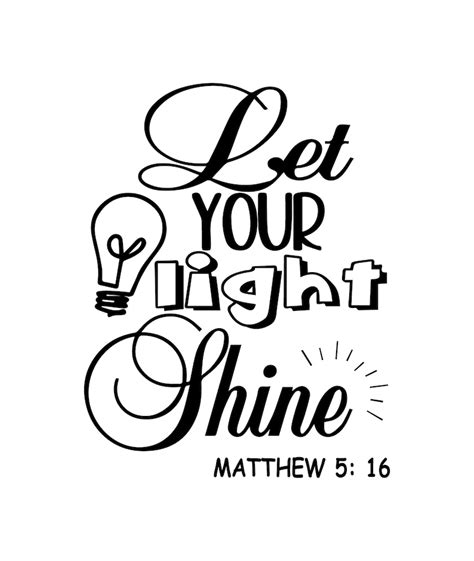 Let Your Light Shine Svg Matthew 516 Svg Let Your Light Etsy