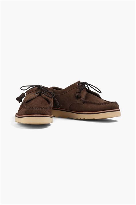G H Bass And Co Weejuns Tie Reverso Suede Boat Shoes The Outnet