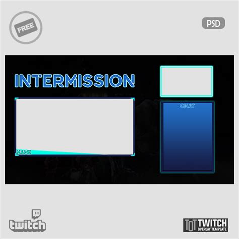 Cerulean Intermission Twitch Overlay Template