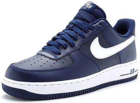 Nike Air Force 1 Leather Trainers In Midnight Navy Blue 488298 436 Ebay