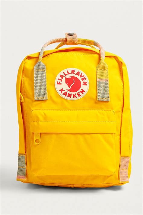 Fjallraven Mini Kanken Warm Yellow Random Blocked Backpack Urban