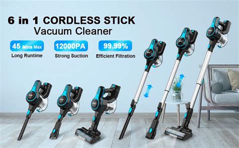Inse N5 Cordless Vacuum Cleaner Lightweight Powerful Suction Stick