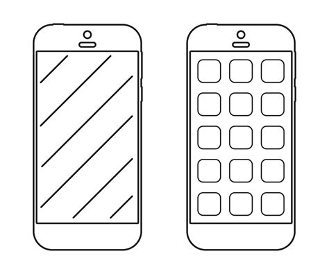 Smartphone Outline Icon 601324 Vector Art At Vecteezy