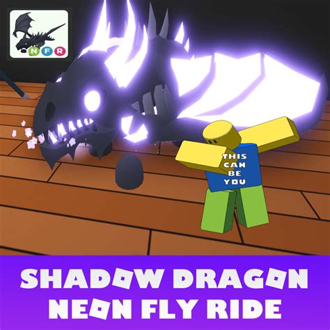Adopt Me Nfr Shadow Dragon Neon Fly Ride Buy On Ggheaven