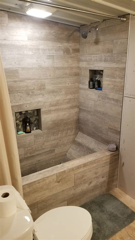 Just Finished The Custom Shower Bathtub In My Apartment All Made Out