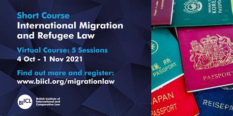 Short Course International Migration And Refugee Law