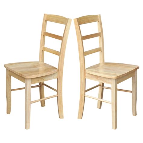 International Concepts Madrid Ladder Back Dining Chairs Set Of 2