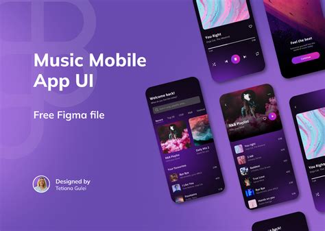 Music Mobile App Ui Download Free Ui Kit