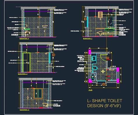 Toilet Design 2d Cad Detail File Artofit