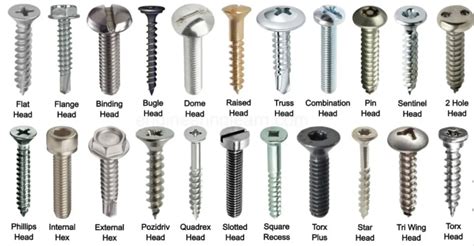 A Practical Guide To Types Of Screw Heads
