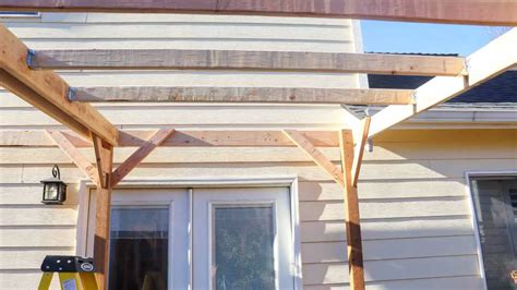Diy Free Standing Wood Patio Cover The Duvall Homestead