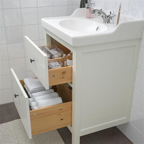 Bathroom furniture, set of 4. HEMNES / RÄTTVIKEN Bathroom furniture, set of 4 - white ...