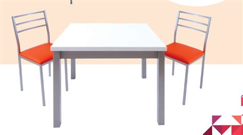 La mesa extensible logan se abre y se convierte con una mesa de 180x90cm. MESA DE COCINA EXTENSIBLE MODELO CUADRADO | JOMACARSA, S.C....