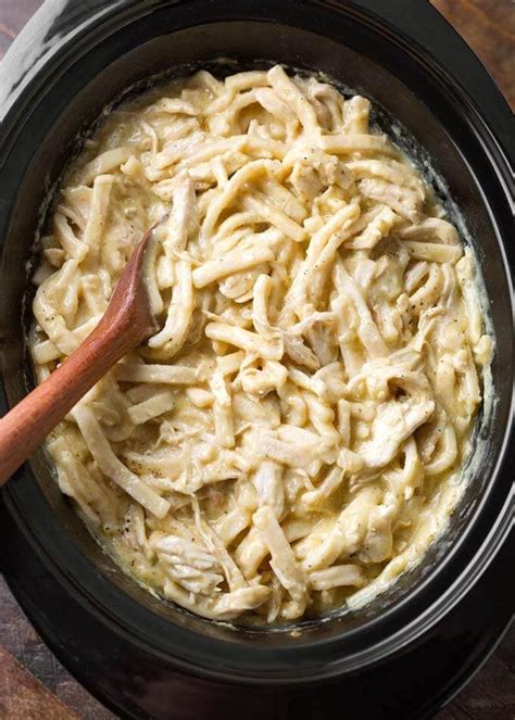 Packages really soak up the broth so added a 4th can of chicken broth. Slow Cooker Chicken and Noodles are pure comfort food! It ...