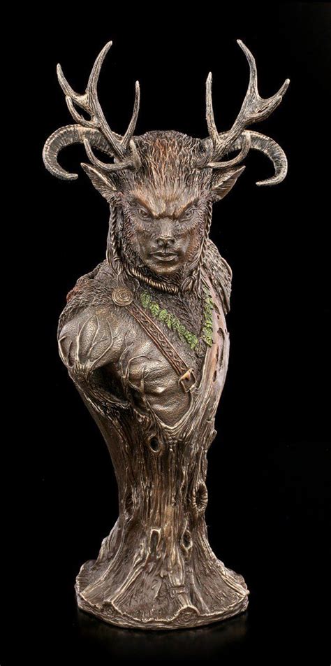 the horned god cernunnos bust gods figures ornaments gothic shop figuren shop de