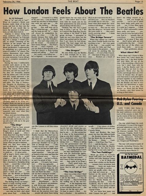 Beatles Newspaper Clippings Part 1 The Beatles
