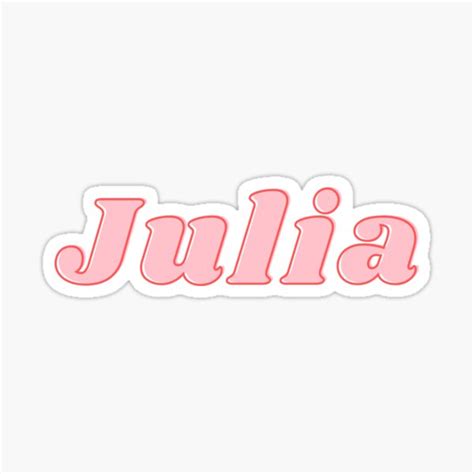 Julia Sticker By Polishalpaca Redbubble