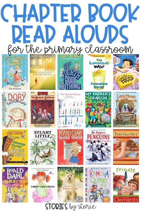 Chapter Book Read Alouds For The Primary Classroom 3rd Grade Books