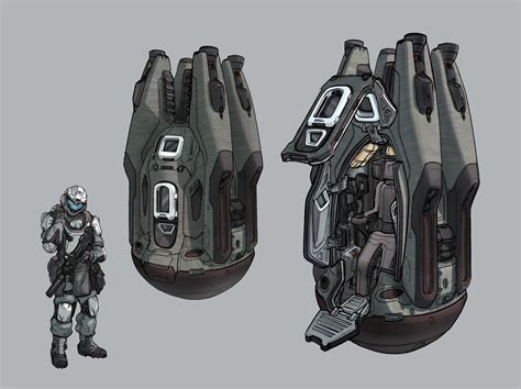 Artstation Halo 5 Guardians Odst Alex J Cunningham Spaceship Art
