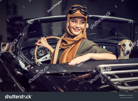 Attractive Brunette Woman Car Stock Photo Shutterstock