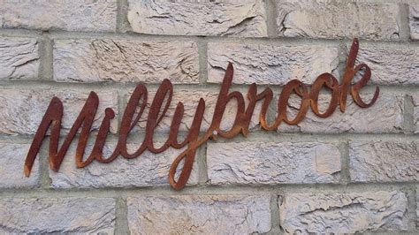 Rusty Metal Custom House Sign Our Signs Have A Retro Vintage Feel But
