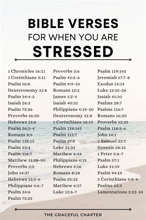 60 Good Bible Verses For Stress The Graceful Chapter