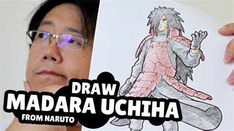 How To Draw Madara Uchiha From Naruto Easy Step By Step Draw Along