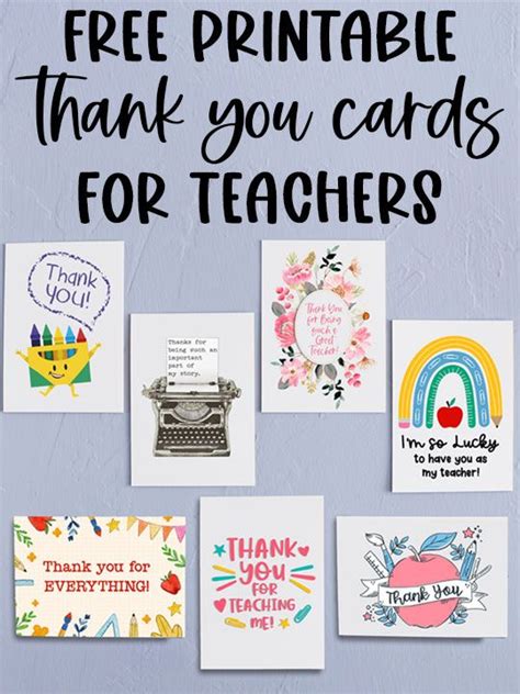 A Bunch Of Cards With The Words Free Printable Thank You Cards For