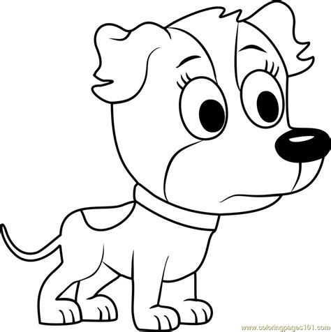 Pound Puppies Zippster Coloring Page Free Pound Puppies Coloring